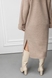 Сукня светр з широкими манжетами мокко , L